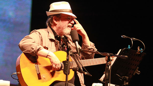 Silvio Rodríguez en Bolivia. © Jorge Gutiérrez