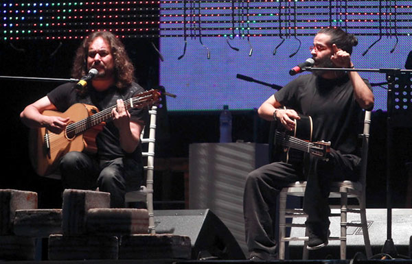 El dúo boliviano Negro y Blanco. © Jorge Gutiérrez