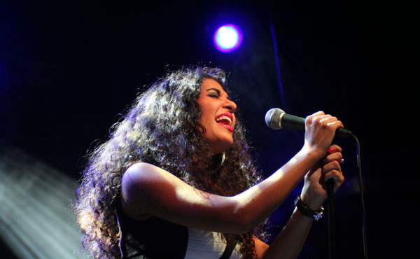 Anoche Julieta Rada en la Sala Luz de Gas de Barcelona. © Xavier Pintanel