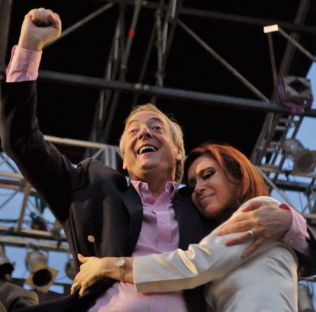 Cristina y Néstor Kirchner.