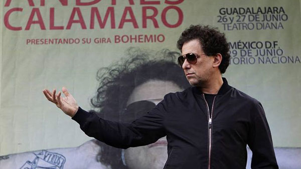 Andrés Calamaro presentando su gira «Bohemio».