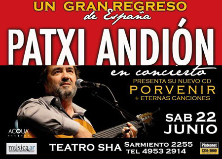 Patxi Andión en Argentina