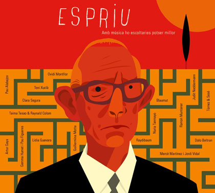 Portada del disco «Espriu. Amb música ho escoltaries potser millor».