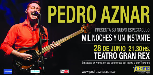 Pedro Aznar en el Gran Rex.