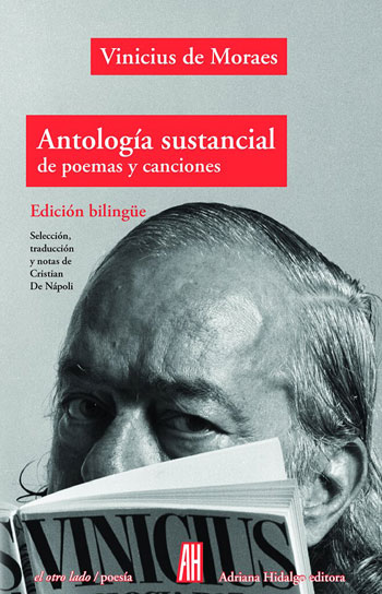 Portada del libro «Antología sustancial» de Vinicius de Moraes.