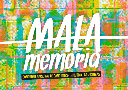 Afiche del I concurso Mala Memoria, música para no olvidar.