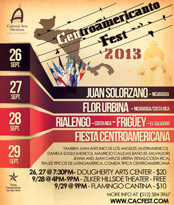 Cartel del V CentroAmericanto Fest 2013.