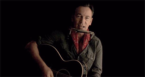 Bruce Springsteen en un fotograma deñ video «Solo le pido a Dios».