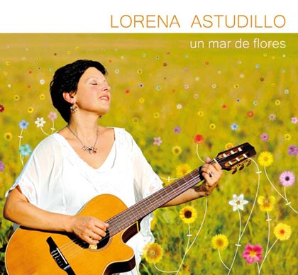 Portada del disco «Un mar de flores» de Lorena Astudillo.