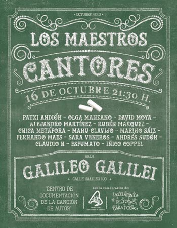 Cartel del concierto «Los maestros cantores» © Martín Acosta