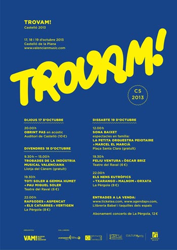 Cartel del I Trovam! 2013