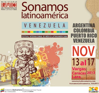 Cartel del IV Festival Sonamos Latinoamérica Venezuela 2013