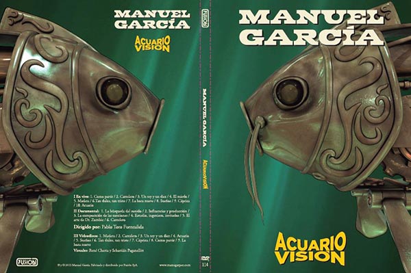 Carátula del DVD «AcuarioVisión» de Manuel García.