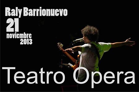 Raly Barrionuevo en el teatro Ópera