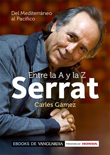 Portada del libro «Serrat entre la A y la Z» de Carles Gámez.