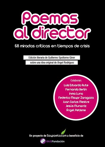 Portada del libro «Poemas al director. 68 miradas críticas en tiempos de crisis».