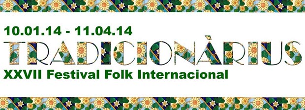 Cartel de XXVII Festival Folk Internacional Tradicionàrius 2014