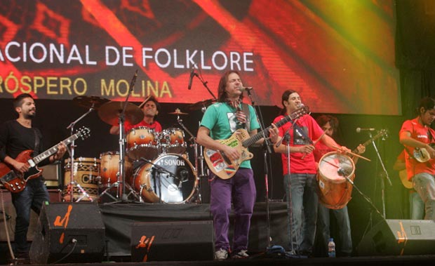 Jorge Rojas fue el número central de la primera luna de Cosquín. © Carlos Paul Amiune