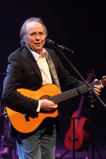 Joan Manuel Serrat en el Palacio de Bellas Artes de la Ciudad de México esta misma semana. © Notimex