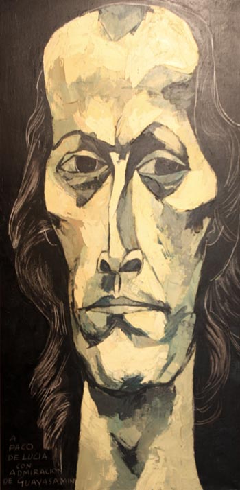 Retrato de Paco de Lucía por Oswaldo Guayasamín.