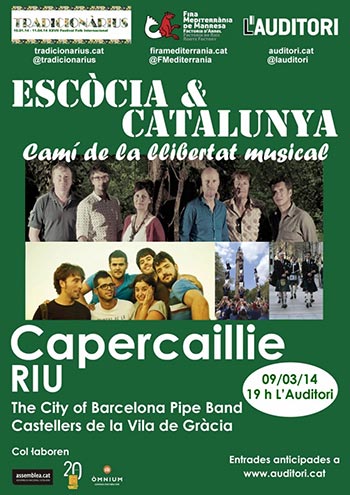 Cartel del concierto «Escòcia&Catalunya. Camí de la llibertat».