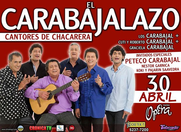 «Carabajalazo» con ritmo de chacarera en el teatro Ópera de Buenos Aires.