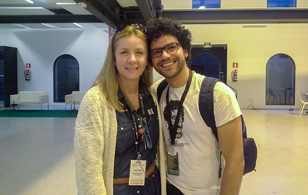 Adriana Pedret, director del EXIB Müsica con José Alejandro Delgado. © Xavier Pintanel