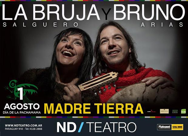 La Bruja Salguero y Bruno Arias presentan «Madre Tierra».