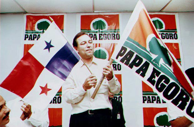 Rubén Blades fue candidato presidencial en 1994 encabezando el partido Papa Egoró («Madre Tierra»). © AFP