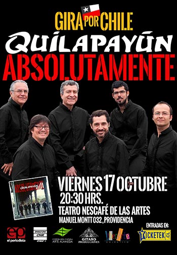 Quilapayún – Parada/Wang regresa a Chile en octubre.