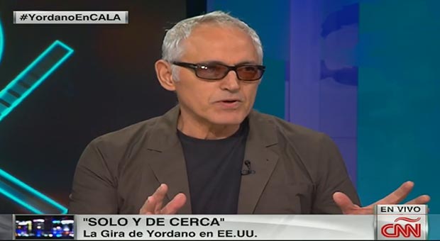 Yordano Di Marzo durante la entrevista con Ismael Cala en CNN.