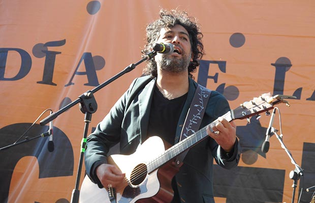 Manuel García en la edición del año pasado del Día de la Música Chilena.