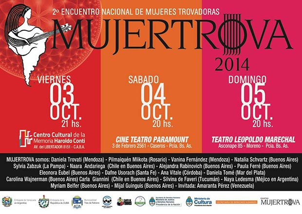 II Encuentro nacional de mujeres trovadoras MujerTrova 2014.