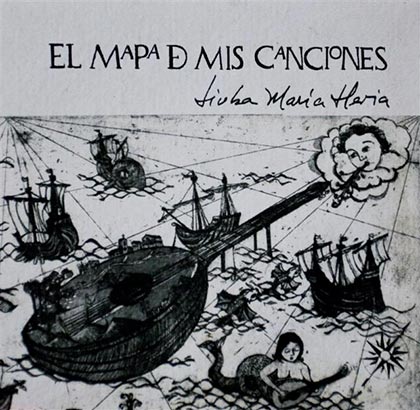 Portada del disco «El mapa de mis canciones» de Liuba María Hevia.