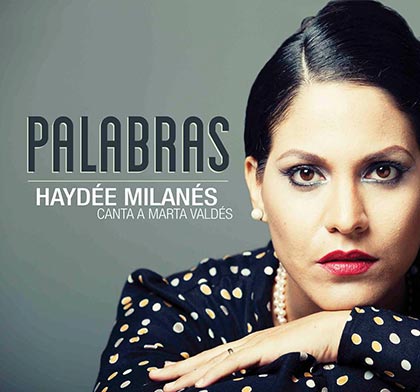 Portada del disco «Palabras, Haydée Milanés canta a Marta Valdés» de Haydée Milanés.