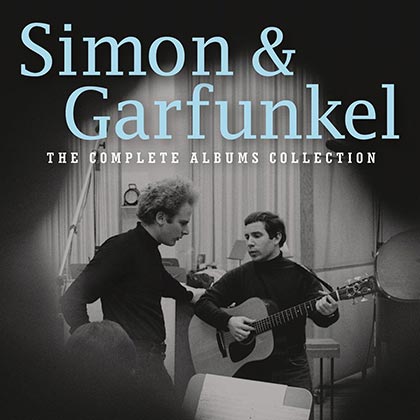 Portada de la caja «The complete albums collection» de Simon and Garfunkel.