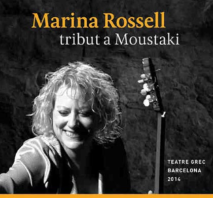 Portada del disco «Tribut a Moustaki» de Marina Rossell.