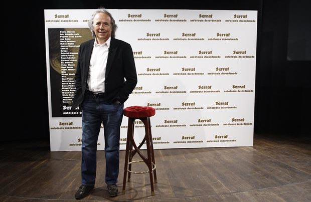 Joan Manuel Serrat en la presentación de «Antología desordenada». © EP