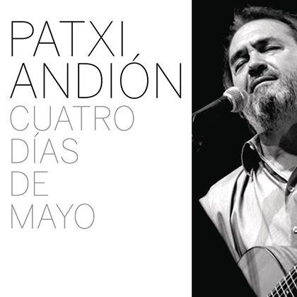 Portada del disco «Cuatro días de mayo» de Patxi Andión.