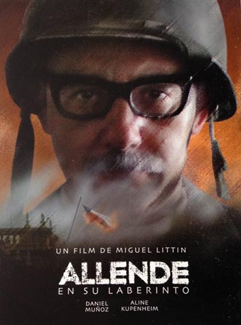 Cartel de la película «Allende en su laberinto» de Miguel Littin.