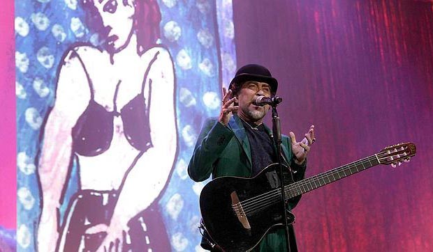 Joaquín Sabina en el Palau Sant Jordi de Barcelona. © EFE