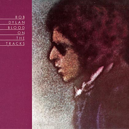 Portada del disco «Blood on the tracks» de Bob Dylan.