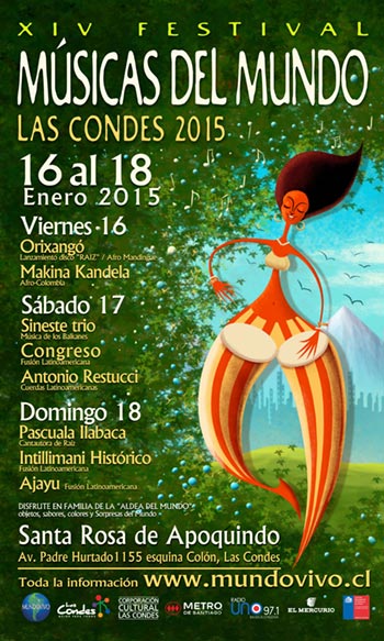 XIV Festival Músicas del Mundo de Las Condes 2015