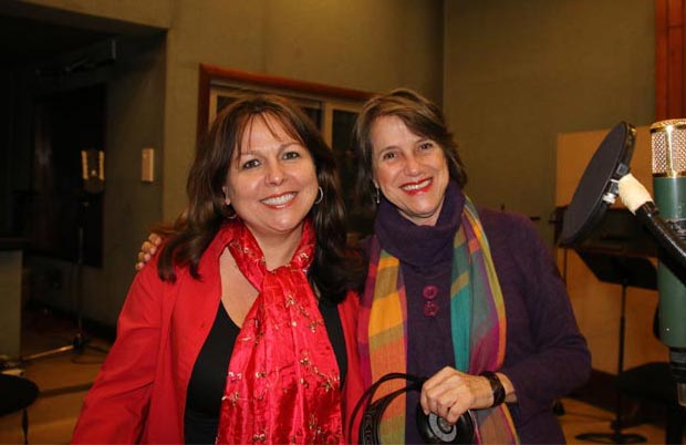 Liuba María Hevia y Cecilia Todd en los Estudios Abdala.