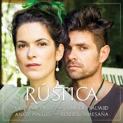 Portada del disco «Rústica» de Cristina Pato, Davide Salvado, Anxo Pintos y Roberto Comesaña.