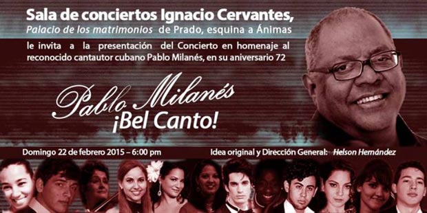 Bel Canto, concierto homenaje a Pablo Milanés.