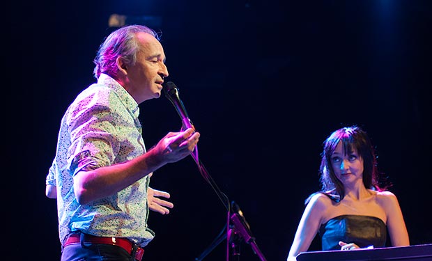 Maria de Medeiros con Alfonso Villalonga. © Xavier Pintanel