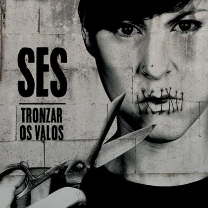 Portada del disco «Tronzar os valos» de Sés.