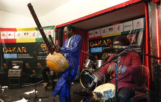 El músico senegalés de «kora» Noumoucounda Cissoko.