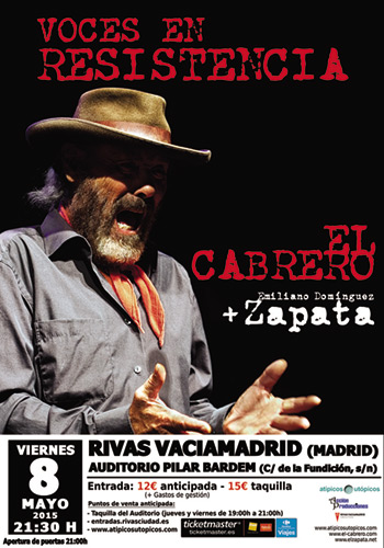 El Cabrero y su hijo, Zapata, avanzarán sus nuevos discos en Madrid.